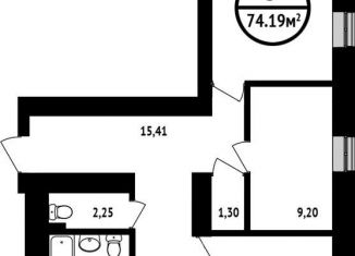 Продам 3-комнатную квартиру, 74.2 м2, Республика Башкортостан, Природная улица, 7