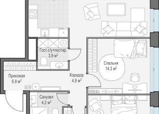 Продается 2-ком. квартира, 92 м2, Москва, ЗАО, проспект Генерала Дорохова, 39к2А