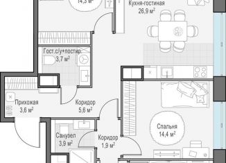 Продаю 3-ком. квартиру, 98.7 м2, Москва, проспект Генерала Дорохова, 39к2А, метро Минская