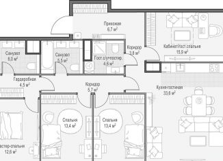 Продается 4-ком. квартира, 125.7 м2, Москва, метро Ломоносовский проспект, проспект Генерала Дорохова, 39к2А