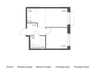 1-комнатная квартира на продажу, 34.6 м2, Москва, жилой комплекс Молжаниново, к5, Молжаниновский район