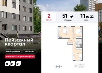 Продаю 2-ком. квартиру, 51 м2, Санкт-Петербург, Красногвардейский район