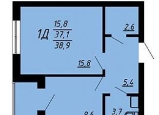 Продается однокомнатная квартира, 38.9 м2, Воронеж, улица Загоровского, 9/2