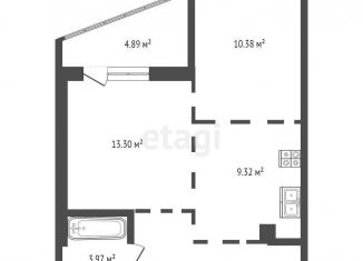 Продажа 2-ком. квартиры, 45.9 м2, Ростов-на-Дону, Привокзальная улица, 3В, Железнодорожный район