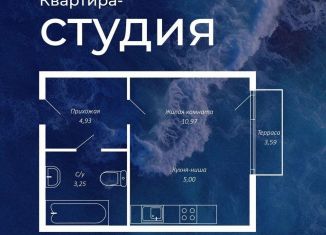 Продается квартира студия, 25.2 м2, село Фрунзе, улица Мира, 27А