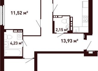 Продажа трехкомнатной квартиры, 78.7 м2, Свердловская область, улица Калинина, 55