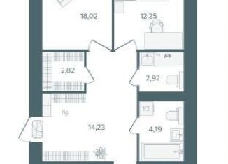 Продается 2-ком. квартира, 75.5 м2, Ярославль, Дзержинский район