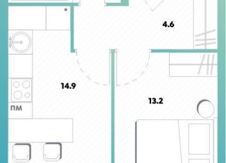 1-ком. квартира на продажу, 50.8 м2, Москва, ЖК Баланс