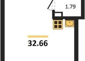 Продается квартира студия, 32.7 м2, Воронеж, Коминтерновский район