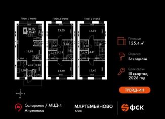 Продажа 5-ком. квартиры, 125.5 м2, Московская область