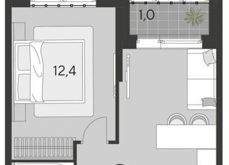 Продам однокомнатную квартиру, 34.4 м2, Омск, Ленинский округ