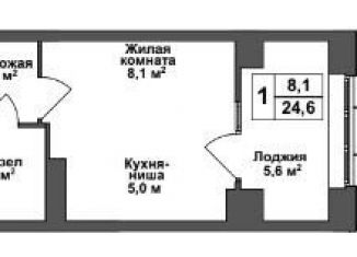 Продается квартира студия, 24.6 м2, Тульская область