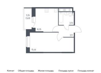 Продаю однокомнатную квартиру, 34.3 м2, Санкт-Петербург, жилой комплекс Новое Колпино, к39