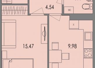 Продажа 1-комнатной квартиры, 38.9 м2, Петрозаводск, район Древлянка