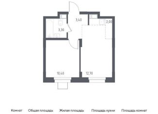 Продажа 1-ком. квартиры, 31.8 м2, Московская область, жилой комплекс Люберцы 2020, к70