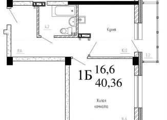 Продажа 1-ком. квартиры, 40.4 м2, Новосибирск, улица Коминтерна, 130, Дзержинский район