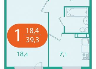 Продаю 1-комнатную квартиру, 39.3 м2, Томская область