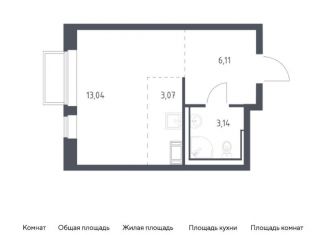 Продается квартира студия, 25.4 м2, посёлок Мирный, жилой комплекс Томилино Парк, к6.1, ЖК Томилино Парк