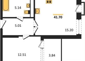 1-ком. квартира на продажу, 39.8 м2, Воронеж, Железнодорожный район, набережная Чуева, 7