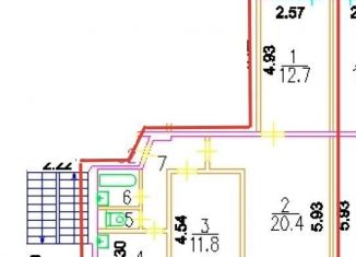 Продажа трехкомнатной квартиры, 59 м2, Москва, Севанская улица, 7к1, метро Царицыно