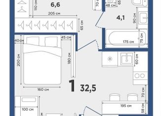 Продажа однокомнатной квартиры, 32.5 м2, Новосибирск, метро Заельцовская