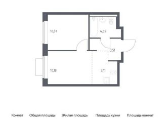 1-ком. квартира на продажу, 32.9 м2, Ленинский городской округ, жилой комплекс Новое Видное, 18.2