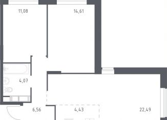 2-ком. квартира на продажу, 63.5 м2, Балашиха, улица Бояринова, 36