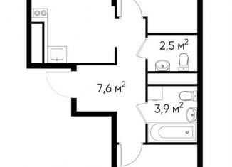 Продажа двухкомнатной квартиры, 57.3 м2, Москва, деревня Рассказовка, 1