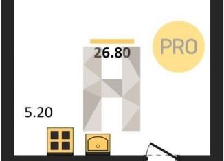 Продам квартиру студию, 26.8 м2, Татарстан