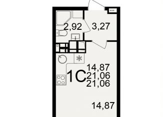 Квартира на продажу студия, 21.1 м2, Тула