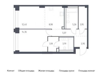 Продам однокомнатную квартиру, 59.9 м2, Москва, район Раменки, жилой комплекс Нова, к2