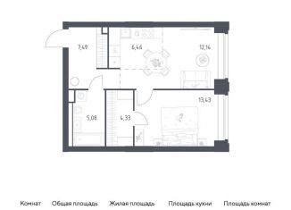 Продаю 1-ком. квартиру, 48.9 м2, Москва, жилой комплекс Нова, к3