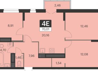 Продаю 3-комнатную квартиру, 70 м2, Екатеринбург, метро Чкаловская