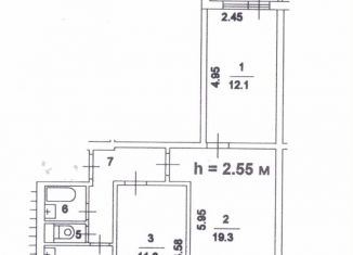 Продам 3-комнатную квартиру, 57.6 м2, Москва, Днепропетровская улица, 29, ЮАО