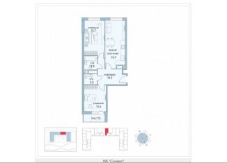 Продаю 2-ком. квартиру, 66.9 м2, Москва, район Лефортово