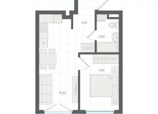 Продается 1-комнатная квартира, 36.7 м2, Екатеринбург