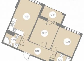 Продаю 2-комнатную квартиру, 60 м2, Санкт-Петербург, метро Озерки, улица Строителей, 3к2