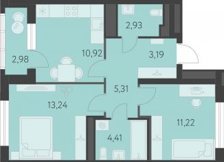 Продажа 2-ком. квартиры, 52.7 м2, Свердловская область