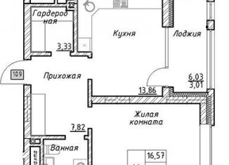 Продаю 1-комнатную квартиру, 48.6 м2, Татарстан