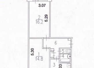 2-ком. квартира на продажу, 48.9 м2, Москва, улица Тёплый Стан, 7к2, метро Коньково