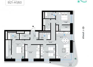 Продается четырехкомнатная квартира, 154.9 м2, Москва, ЗАО