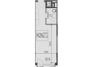 Продается 1-ком. квартира, 24 м2, Одинцово, улица Чистяковой, 8с2