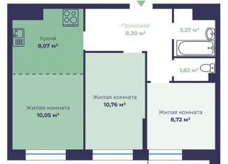 Продается 3-комнатная квартира, 52.3 м2, Ярославль, Фрунзенский район