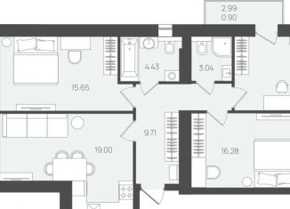 Продажа 3-комнатной квартиры, 85.2 м2, Калининградская область