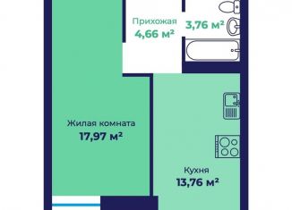 Продаю 1-комнатную квартиру, 41.6 м2, Ярославль, Фрунзенский район