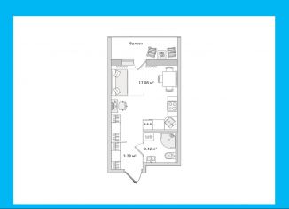 Продам квартиру студию, 28.6 м2, поселок Бугры, ЖК Новые Горизонты