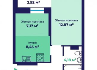 2-комнатная квартира на продажу, 41.6 м2, Ярославль, Фрунзенский район