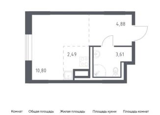 Продается квартира студия, 21.8 м2, Ленинградская область, жилой комплекс Квартал Лаголово, 1