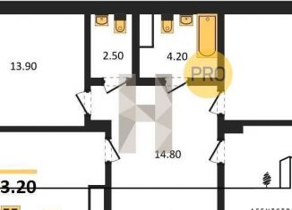 Продаю 3-комнатную квартиру, 83.2 м2, Воронеж, Железнодорожный район, бульвар Содружества, 1