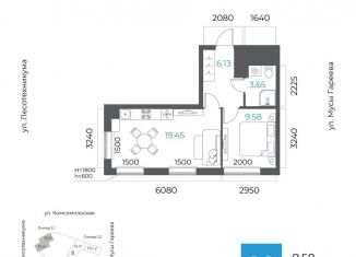 Продается 2-комнатная квартира, 38.8 м2, Республика Башкортостан